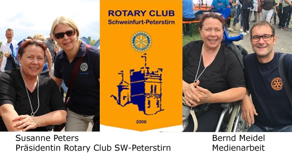 Astrid Arens, Susanne Peters - Rotary Club Schweinfurt-Peterstirn, Bernd Meidel